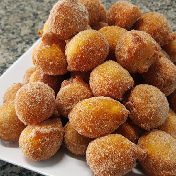 Receita de bolinho banana Bolinho de Banana Frito