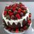 Receita de bolo chocolate simples - Bolo Alagado Cremoso de Chocolate e Morango