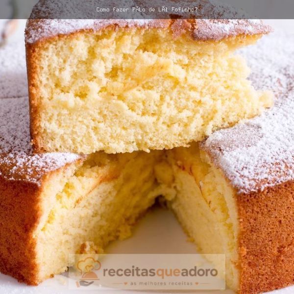 Receita de bolo pão ló fofinho Pão de Ló Fofinho