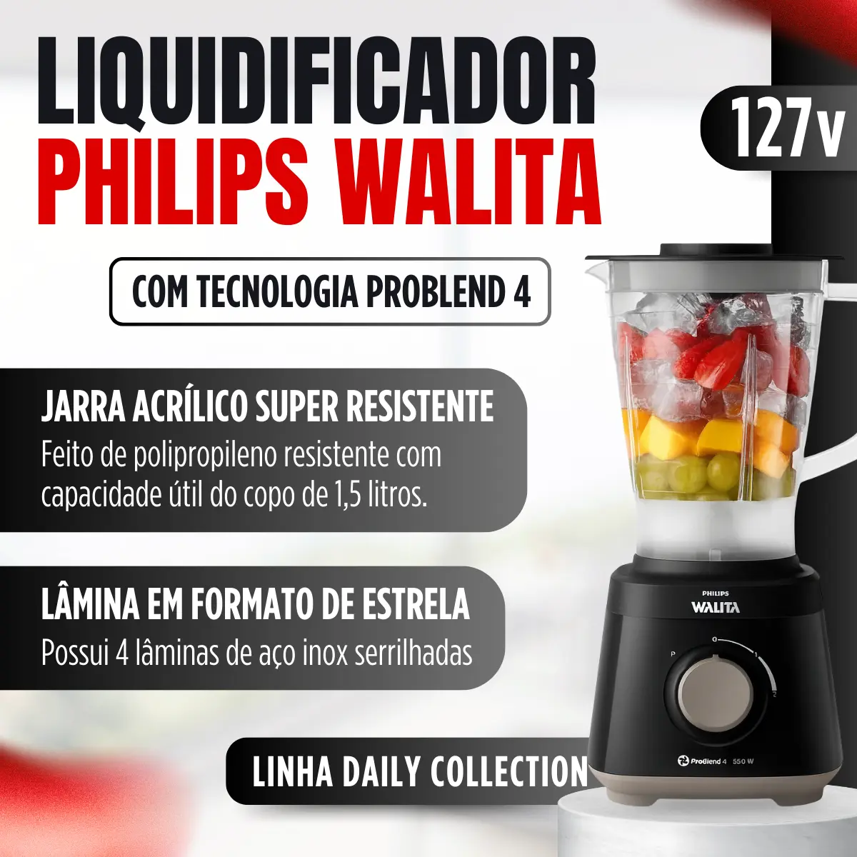 Liquidificador Philips Walita ProBlend4